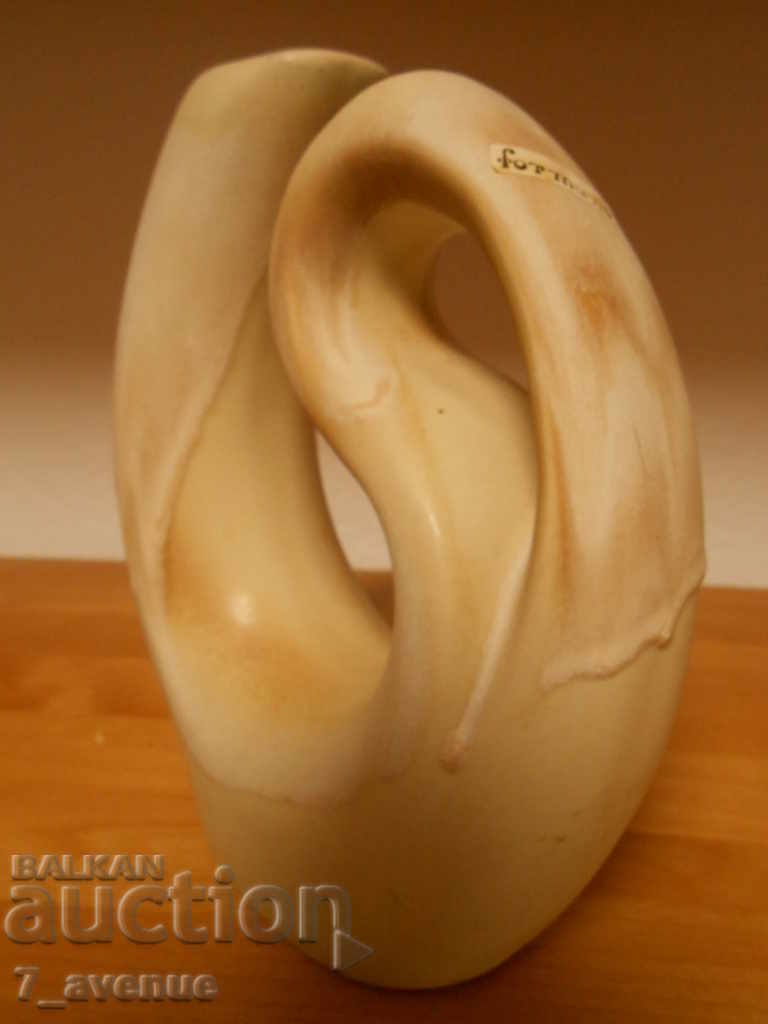 Auction  Vase - ceramic, original decoration 28 cm 24.11.2020