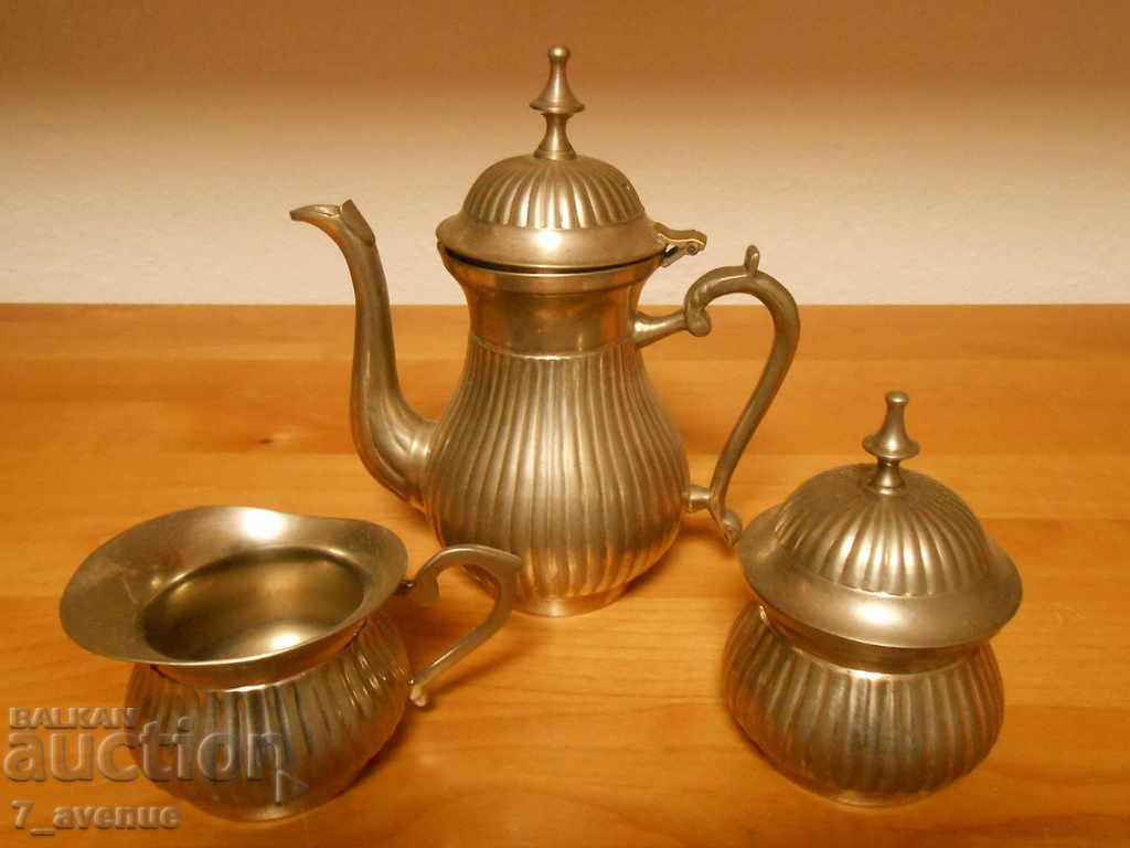 Very old silver-plated tableware jug, etc., 24.11.2020
