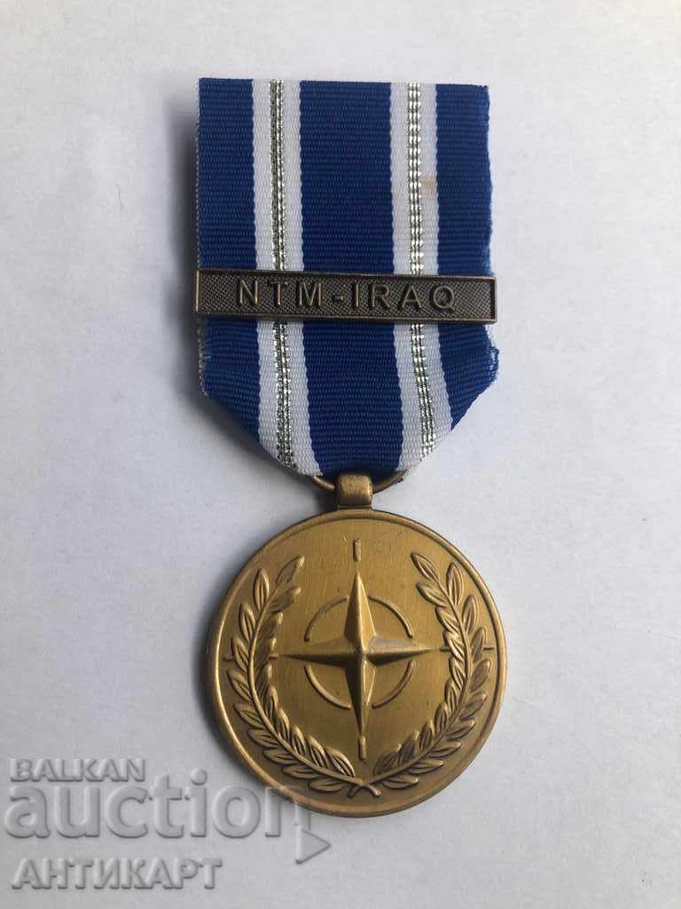 NATO НАТО рядък медал за отличие за участие в Ирак