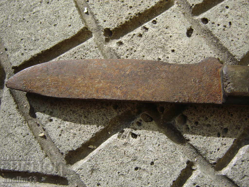 OLD KNIFE BLACK BUFFALO HORN - 5 OLD KNIFE BLACK BUFFALO HORN - 5