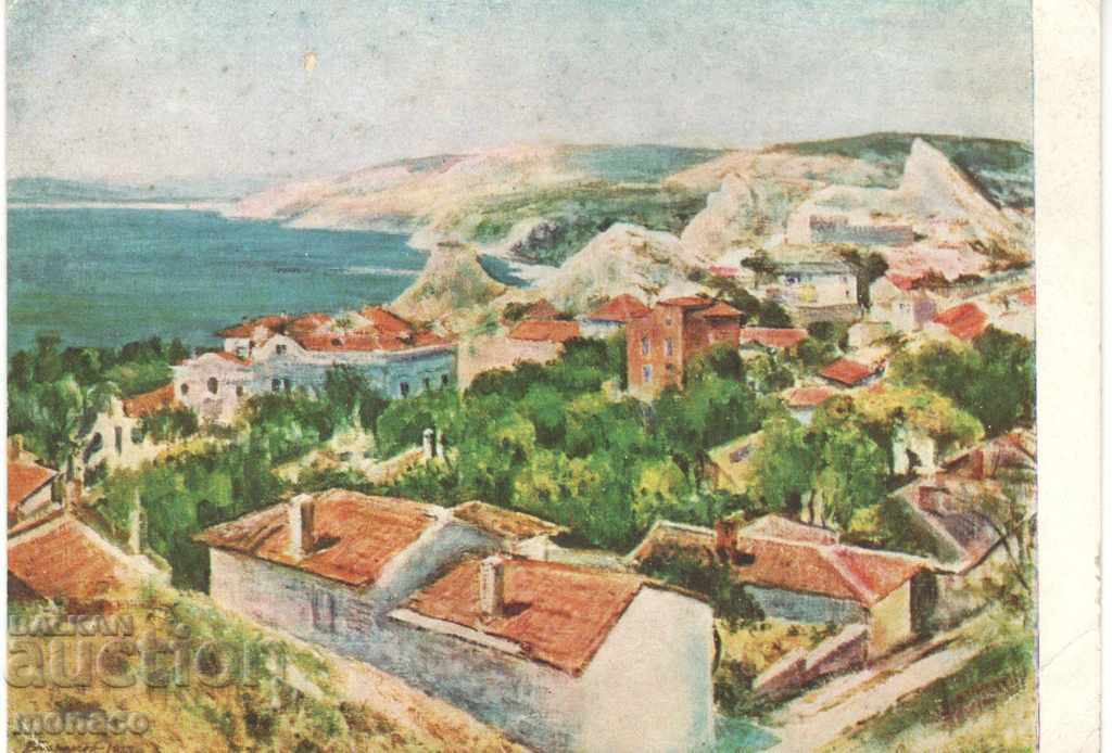 Old card - Balchik, View