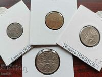 Чехословакия - сет разменни монети I-ва република