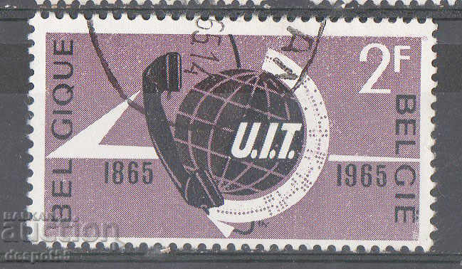 1965. Belgium. 100 years U.I.T.