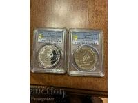 PROBA II SI PROBA I PCGS NGC SP 68 SP 67 10 LEVA SARAJEVO 1984