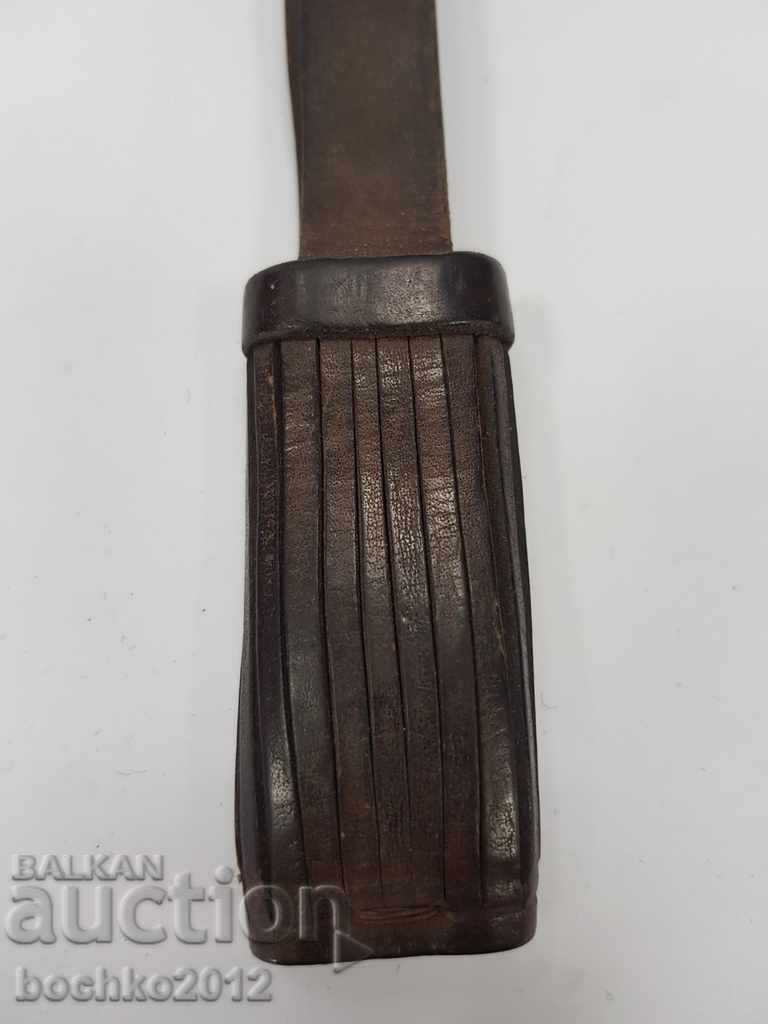 Bulgarian royal leather lanyard for saber shashka with price 130.00 BGN | € 66.47 Bulgarian royal leather lanyard for saber shashka with price 130.00 BGN | € 66.47