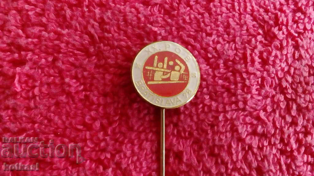 Old sports badge Bratislava 78 Czechoslovakia - 5 Old sports badge Bratislava 78 Czechoslovakia - 5