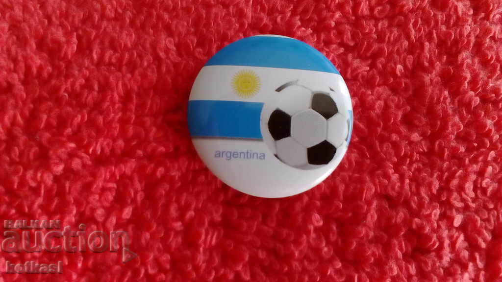 Argentina veche insignă de fotbal sportiv