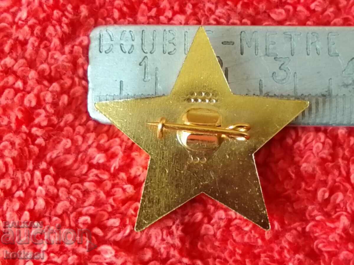 Veche insignă socială XIII CONGRESUL BKP excelent cu preț 10.50 BGN | € 5.37