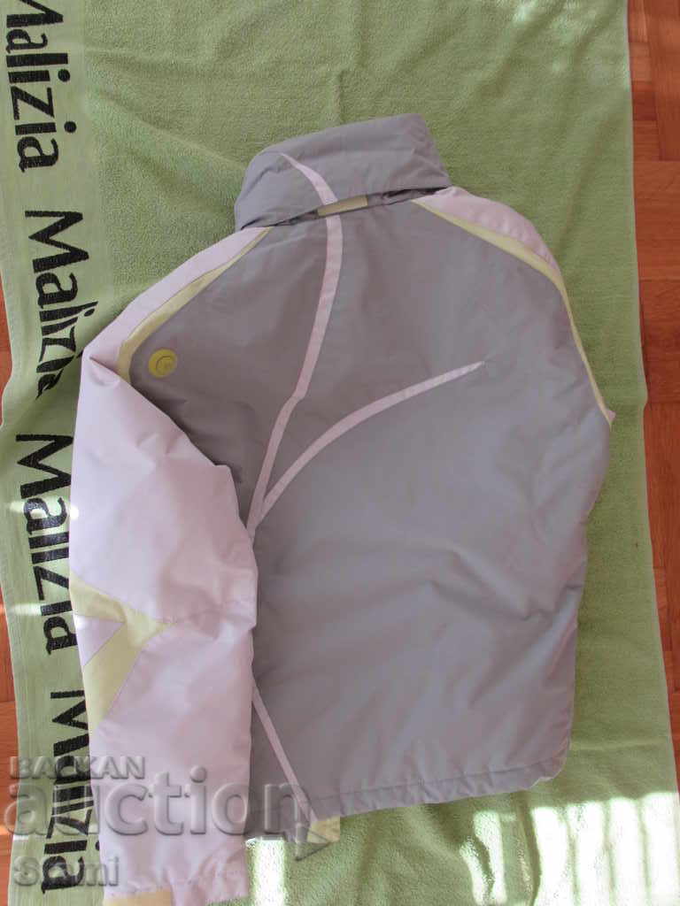 Impregnated women's jacket gray and green DECATHLON size 36 - 7