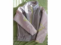 Impregnated women's jacket gray and green DECATHLON size 36