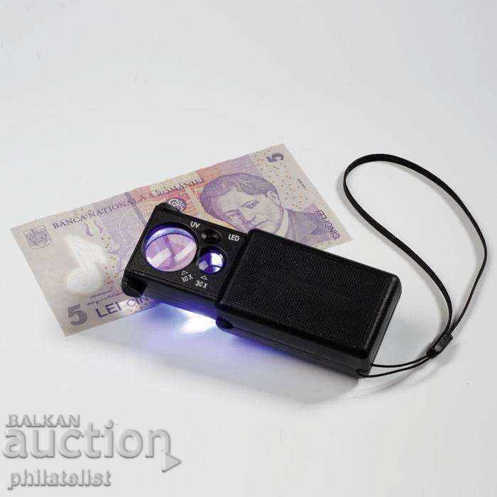 Light tower Lupe Magnifer set 2.5 - 10x - 7 Light tower Lupe Magnifer set 2.5 - 10x - 7