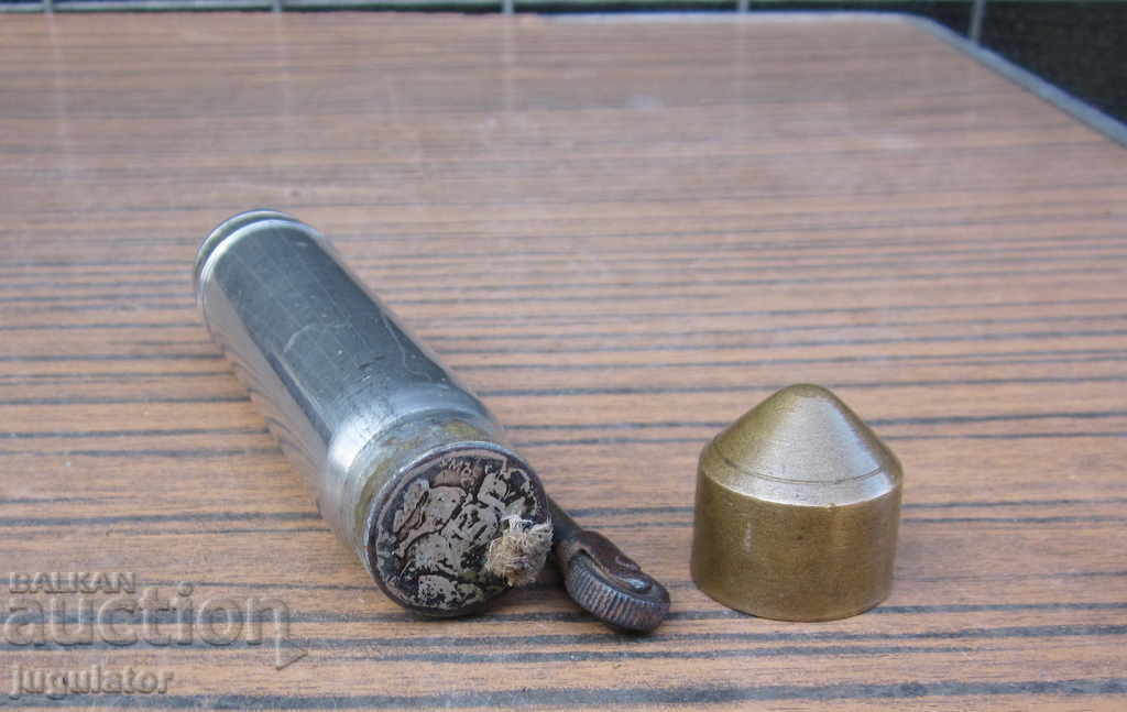 WWII Kingdom of Bulgaria military trench art big lighter - 6 WWII Kingdom of Bulgaria military trench art big lighter - 6