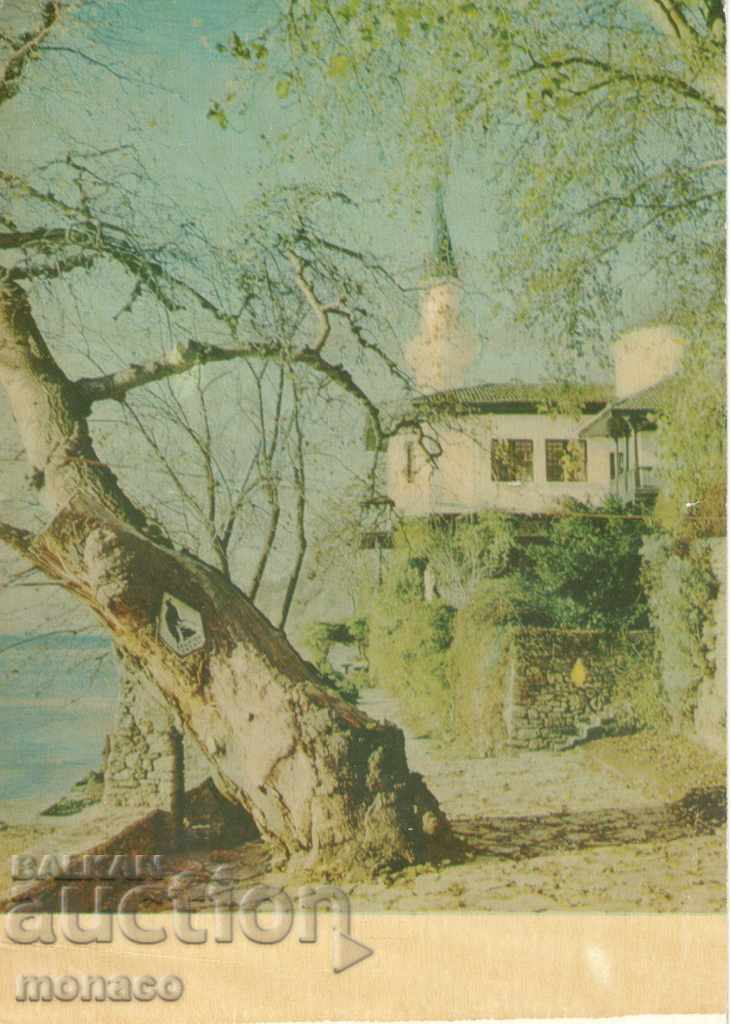Old postcard - Balchik, View from the palace