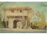 Old postcard - Balchik, the Palace - the entrance