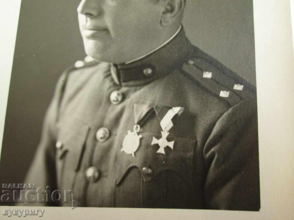 Old photo Royal military officer with orders 1936 with price 25.00 BGN | € 12.78 Old photo Royal military officer with orders 1936 with price 25.00 BGN | € 12.78