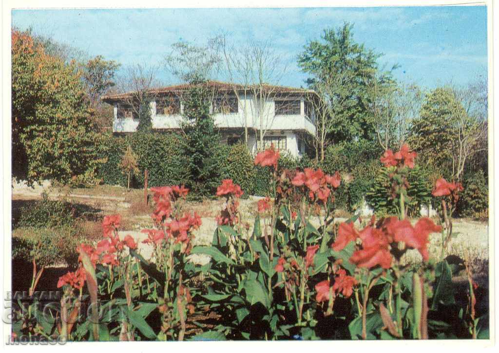 Old postcard - Balchik, Palace - villa "Boryana"