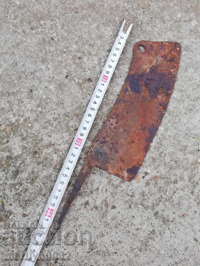 Auction  Sutter, top, knife, wrought iron