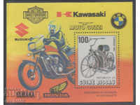 1985. Guinea-Bissau. 100th anniversary of the motorcycle. Block.