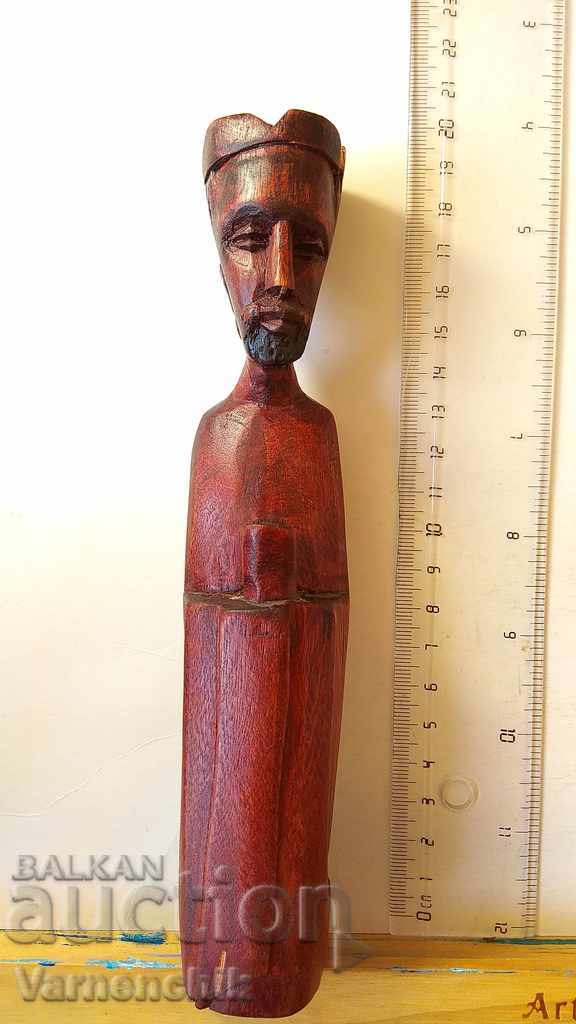 Asia antique wooden figure sculpture handmade