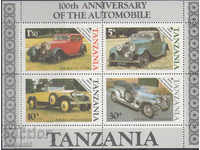 1986. Tanzania. 100 years of the car. Block.