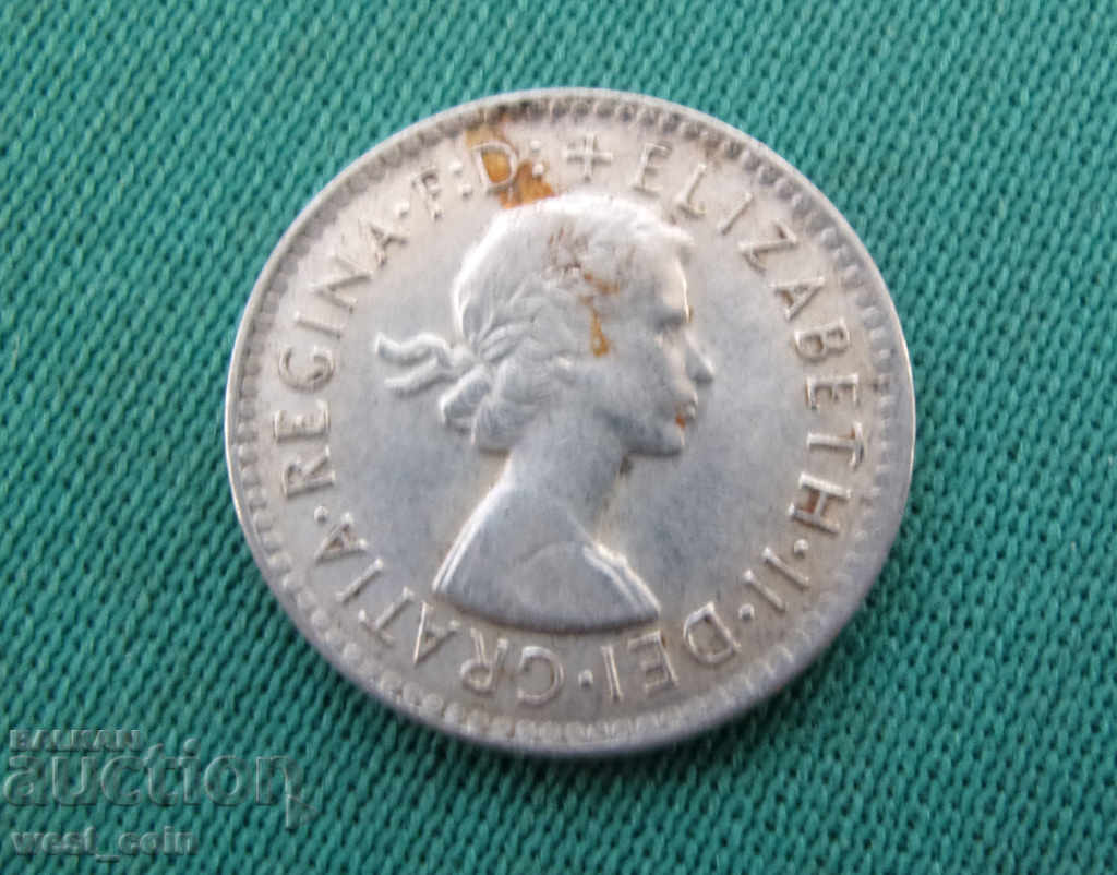 Australia 3 Pence 1958 UNC Rare Coin cu preț € 3.07 | 6.00 BGN