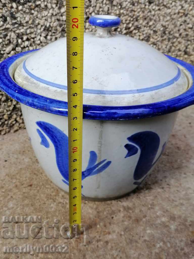 Аукцион Стар емайлиран съд за гювеч HUSVARNA чугун гювечарник гювече Аукцион Стар емайлиран съд за гювеч HUSVARNA чугун гювечарник гювече