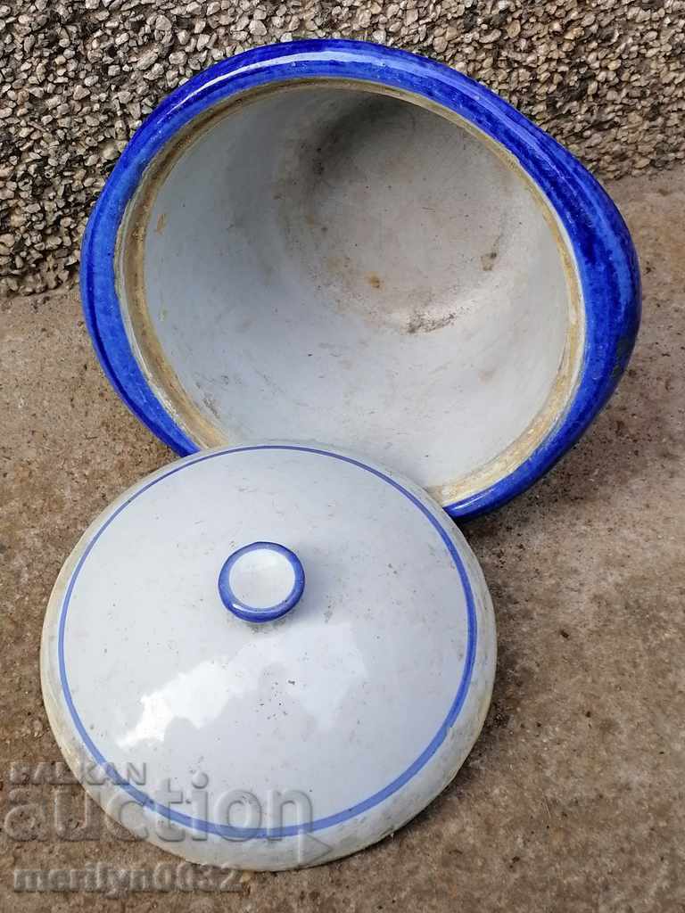 Доставка на Стар емайлиран съд за гювеч HUSVARNA чугун гювечарник гювече Доставка на Стар емайлиран съд за гювеч HUSVARNA чугун гювечарник гювече