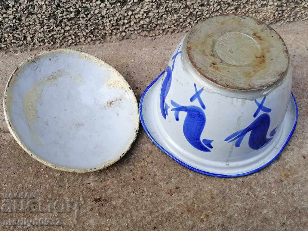 Стар емайлиран съд за гювеч HUSVARNA чугун гювечарник гювече - 5 Стар емайлиран съд за гювеч HUSVARNA чугун гювечарник гювече - 5