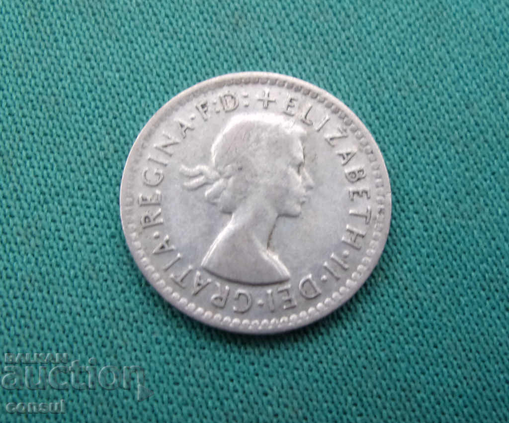 Australia 3 Pence 1955 Rare Coin cu preț € 3.07 | 6.00 BGN Australia 3 Pence 1955 Rare Coin cu preț € 3.07 | 6.00 BGN