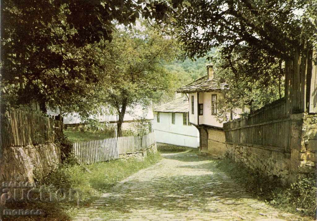 Carte poștală veche - Bozhentsi, Case vechi