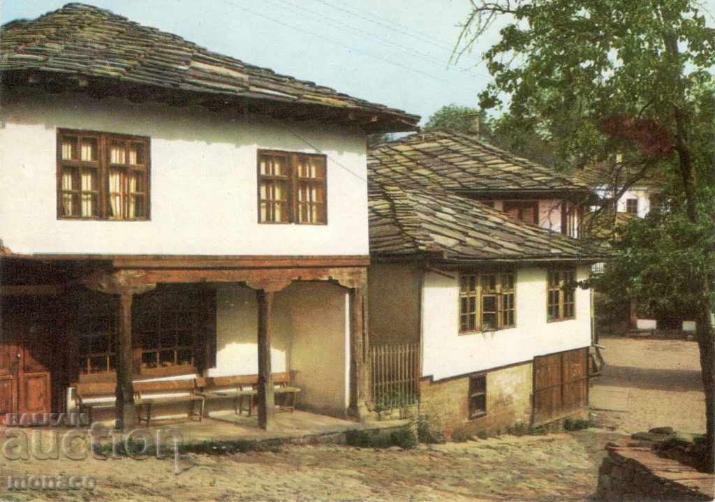 Old postcard - Bozhentsi, Old houses