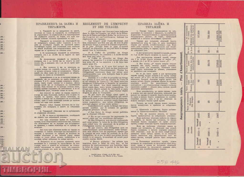 256446/1912 - BOND Bulgarian Red Cross with price 7.00 BGN | € 3.58 256446/1912 - BOND Bulgarian Red Cross with price 7.00 BGN | € 3.58