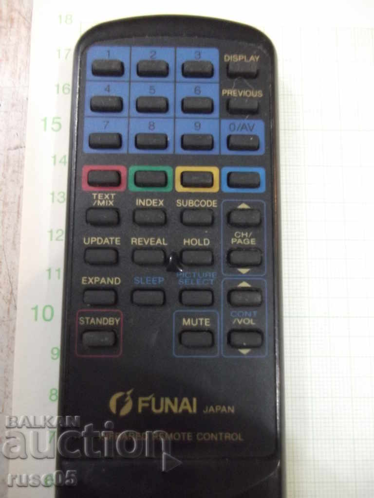 Remote "FUNAI" working - 2 with price 5.00 BGN | € 2.56 Remote "FUNAI" working - 2 with price 5.00 BGN | € 2.56