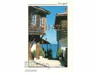Old card - Sozopol, Old houses
