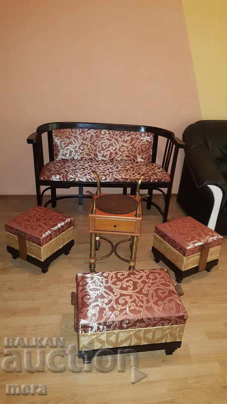 Antique living room set of 5 parts with price 850.00 BGN | € 434.60