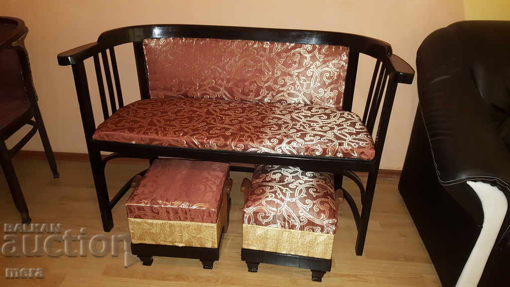 Antique living room set of 5 parts - 6