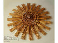 Carving, rosette "sun", decoration for ceiling or wall