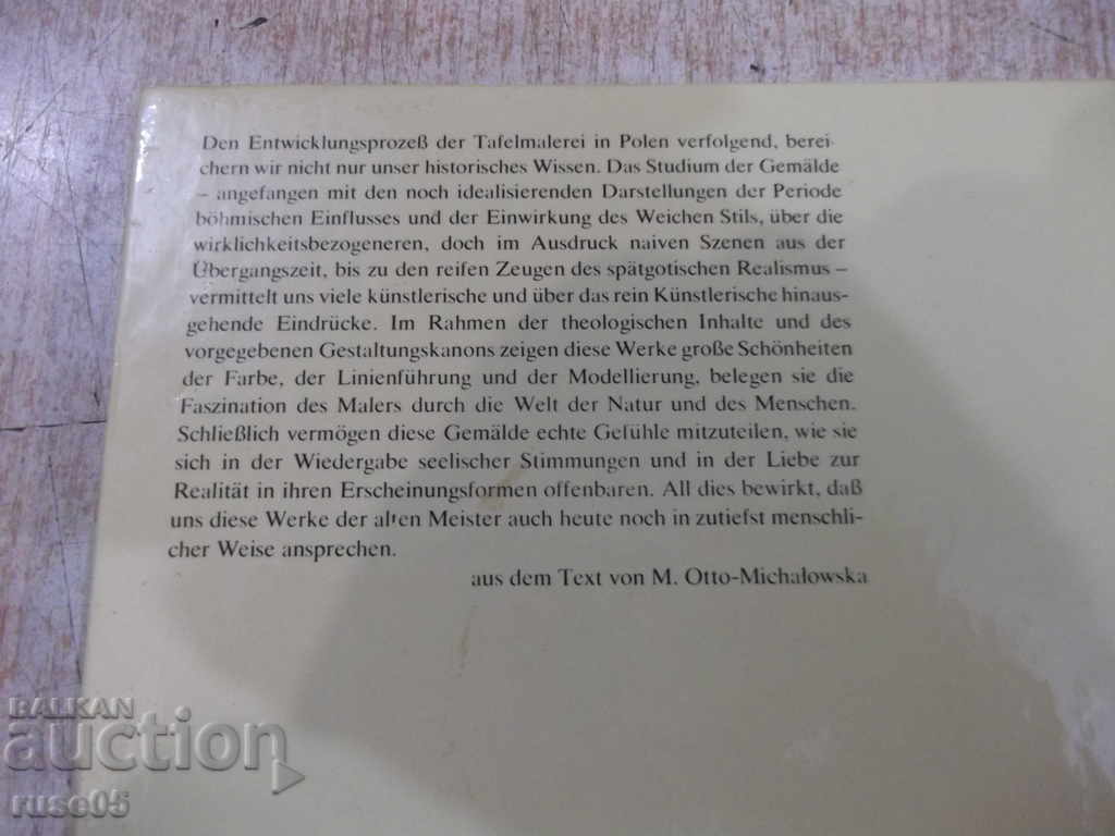The book "Gothic Tafelmalerei in Polen-M.Michałowska" -72 p. - 6 The book "Gothic Tafelmalerei in Polen-M.Michałowska" -72 p. - 6