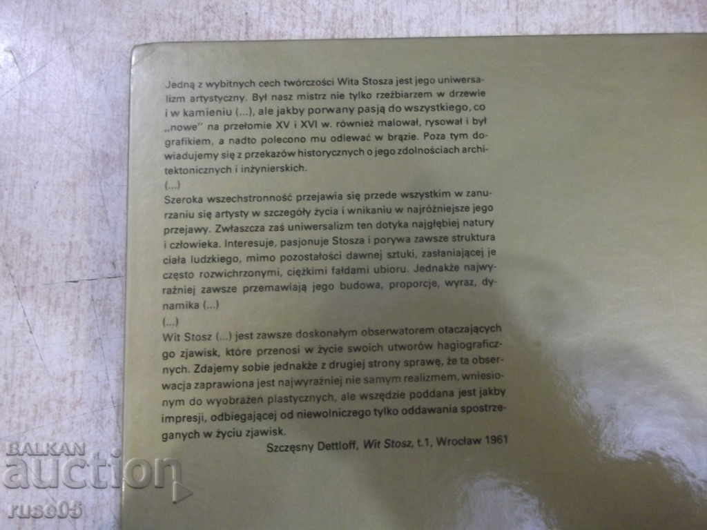 The book "Wit Stwosz - Piotr Skubiszewski" - 72 pages. - 6 The book "Wit Stwosz - Piotr Skubiszewski" - 72 pages. - 6