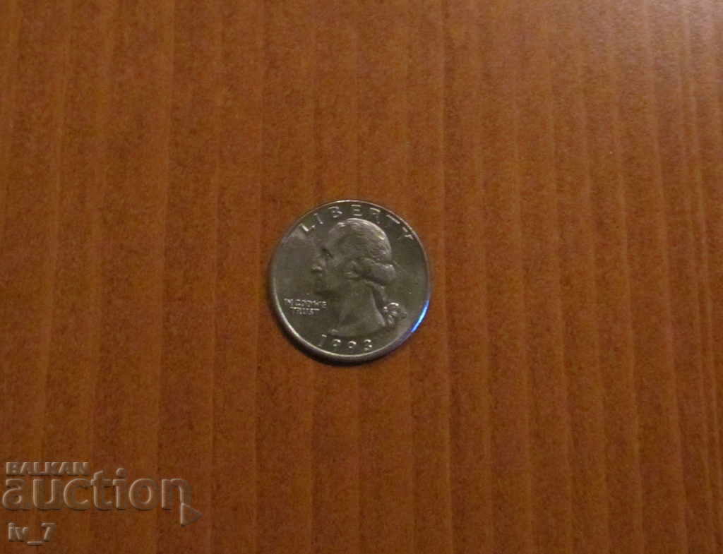 1/4 (Quarter) US Dollar 1993 with price 1.49 BGN | € 0.76 1/4 (Quarter) US Dollar 1993 with price 1.49 BGN | € 0.76