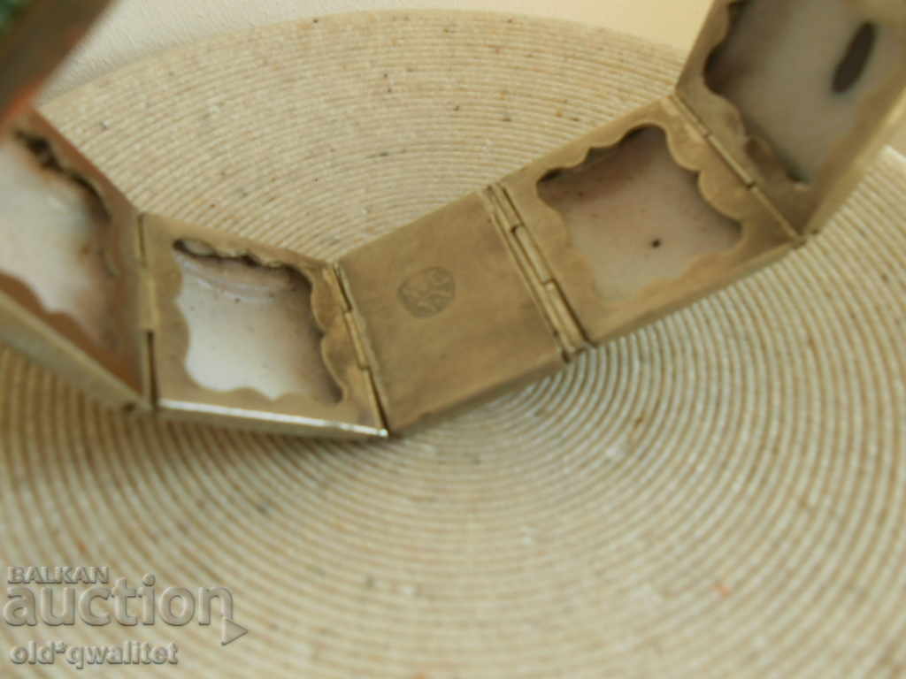 Auction Lovely old BRACELET, motif: birds etc., stamp Auction Lovely old BRACELET, motif: birds etc., stamp