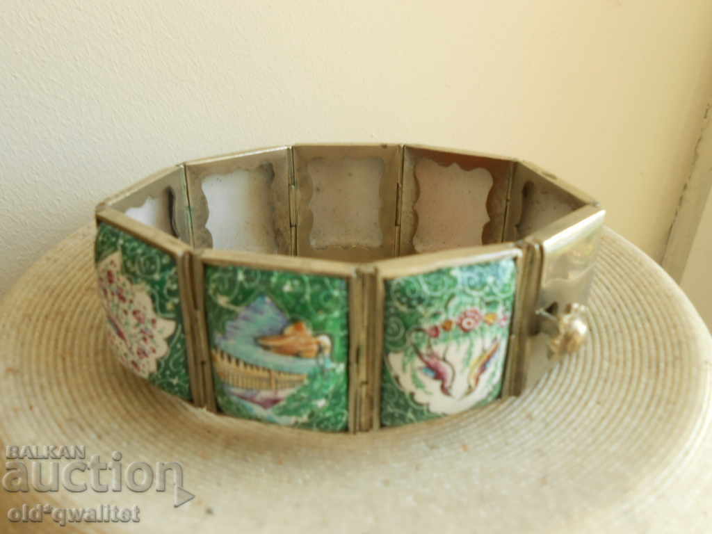 Lovely old BRACELET, motif: birds etc., stamp - 6 Lovely old BRACELET, motif: birds etc., stamp - 6