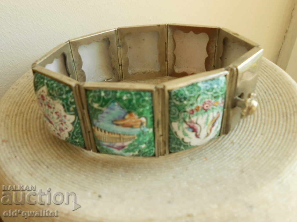Lovely old BRACELET, motif: birds etc., stamp - 7 Lovely old BRACELET, motif: birds etc., stamp - 7