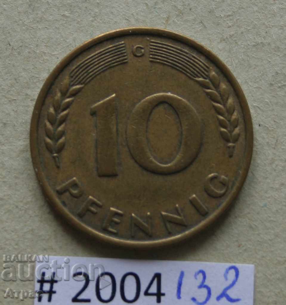 10 pfennig 1949 G - Germany