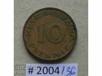 10 pfennig 1950 G - Germany