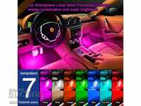 Interior LED RGB lighting for car with remote control