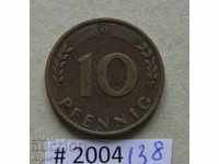 10 pfennig 1966 G - Γερμανία