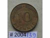 10 pfennig 1971 G - Γερμανία