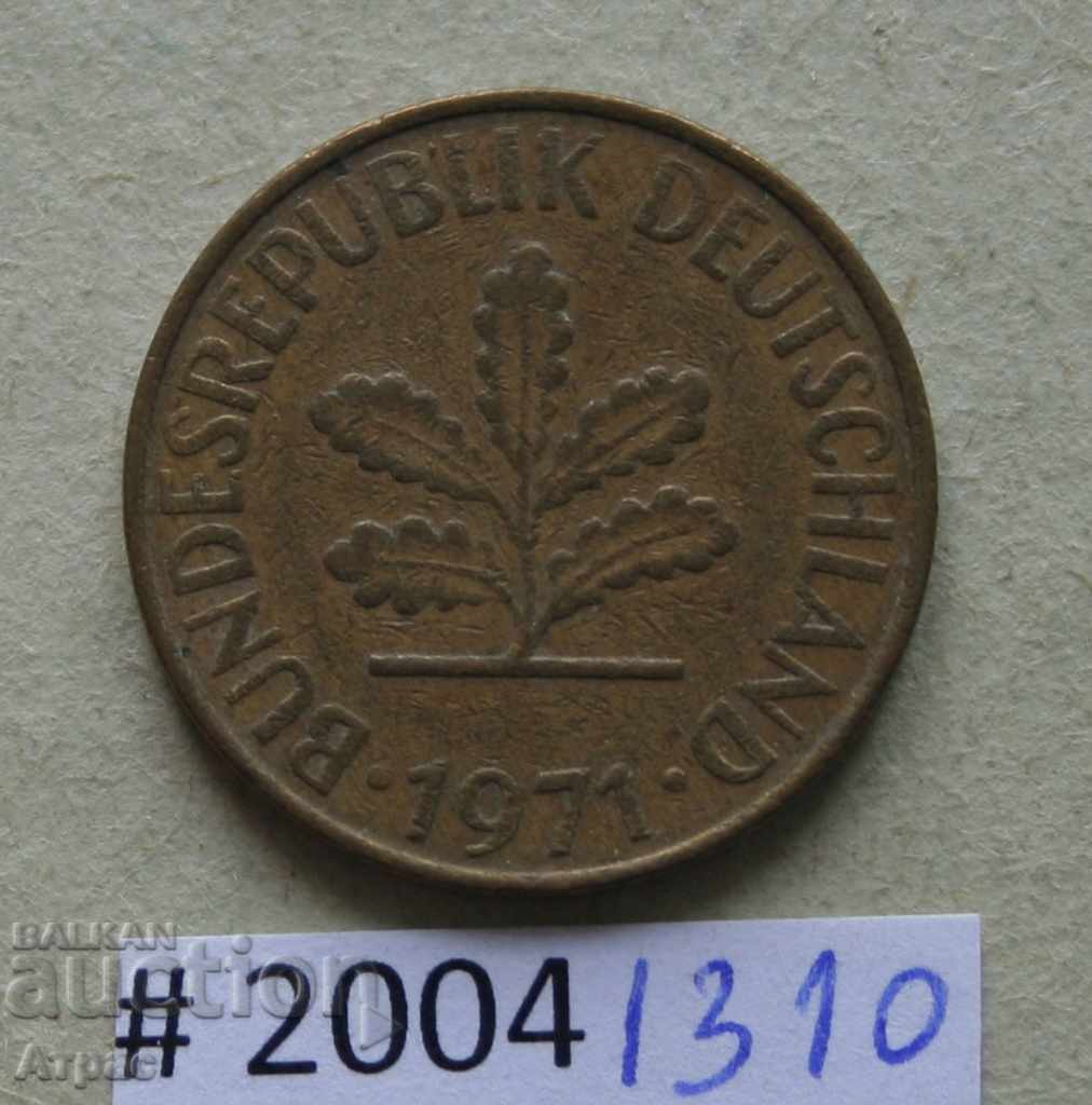 10 pfennig 1971 G - Γερμανία με τιμή € 0.20 | 0.39 BGN