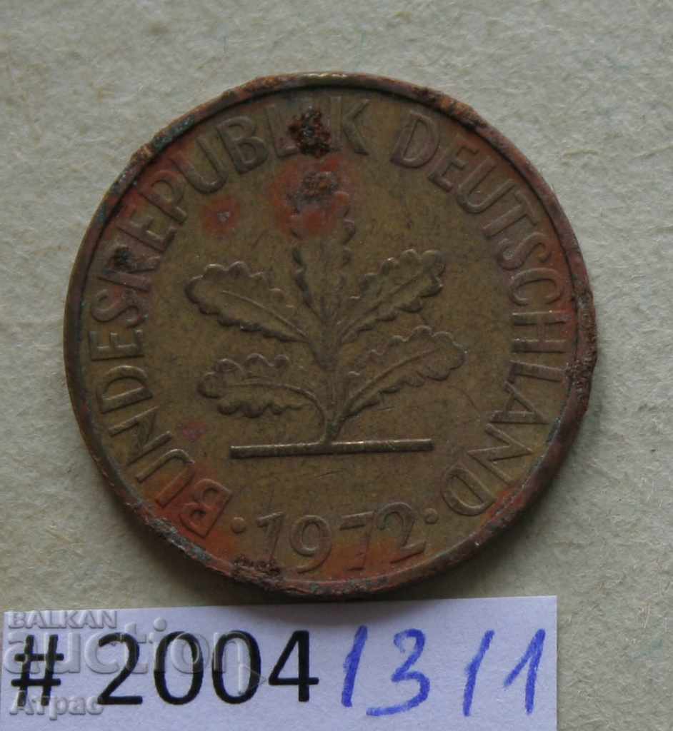 10 pfennig 1972 G - Γερμανία με τιμή € 0.20 | 0.39 BGN